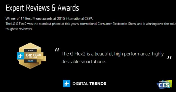 LG G Flex — Отзывы и подробные технические характеристики